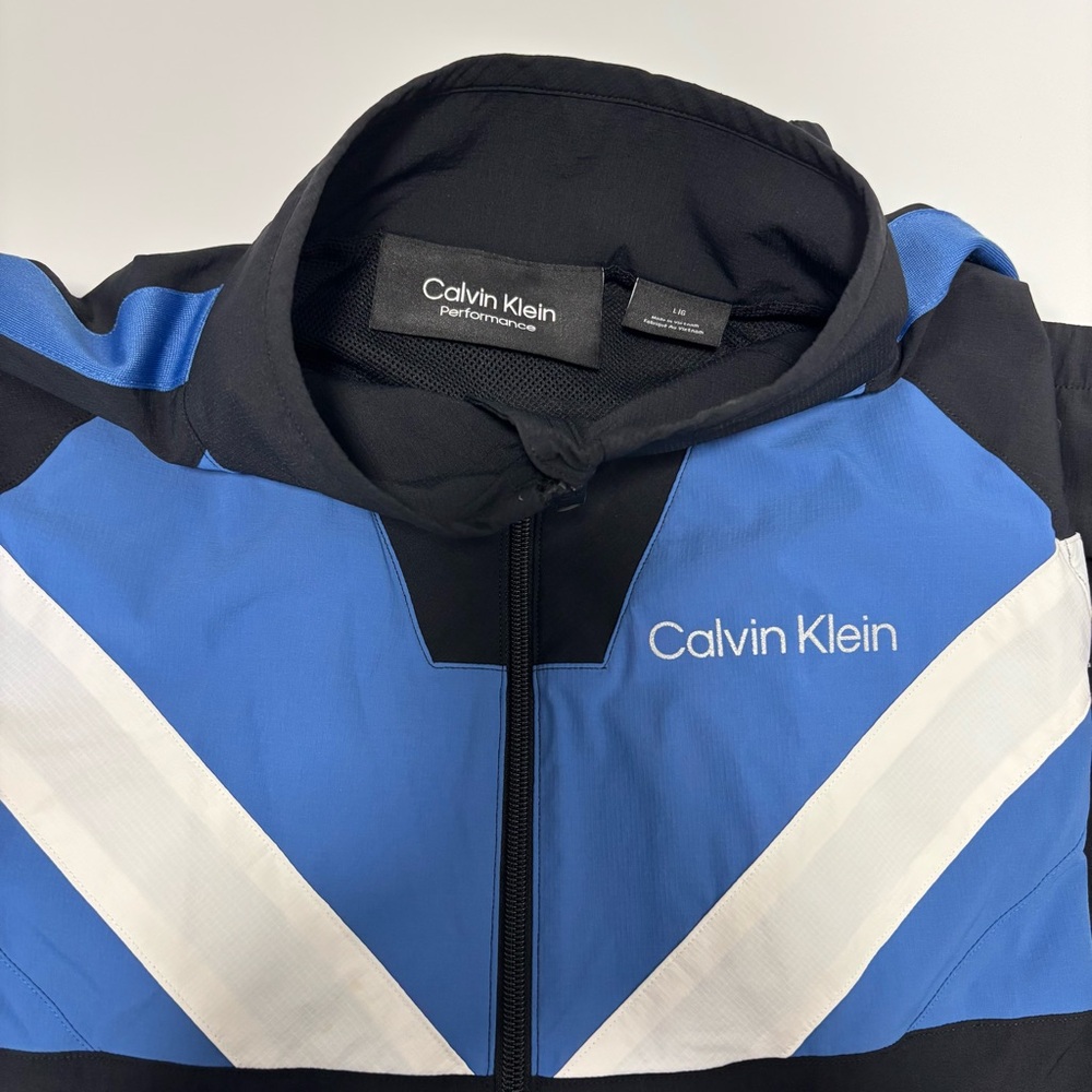 Calvin Klein Athletic Jacket in Blue and Black